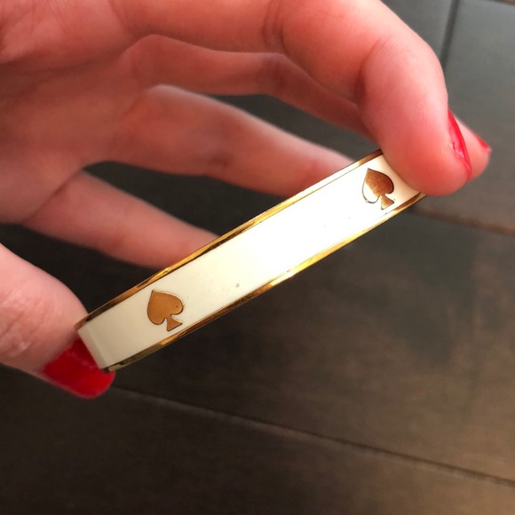 Kate Spade White Logo Enamel Bracelet - Picture 4 of 11